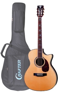 Электроакустическая гитара CRAFTER TMC-045 / N с чехлом